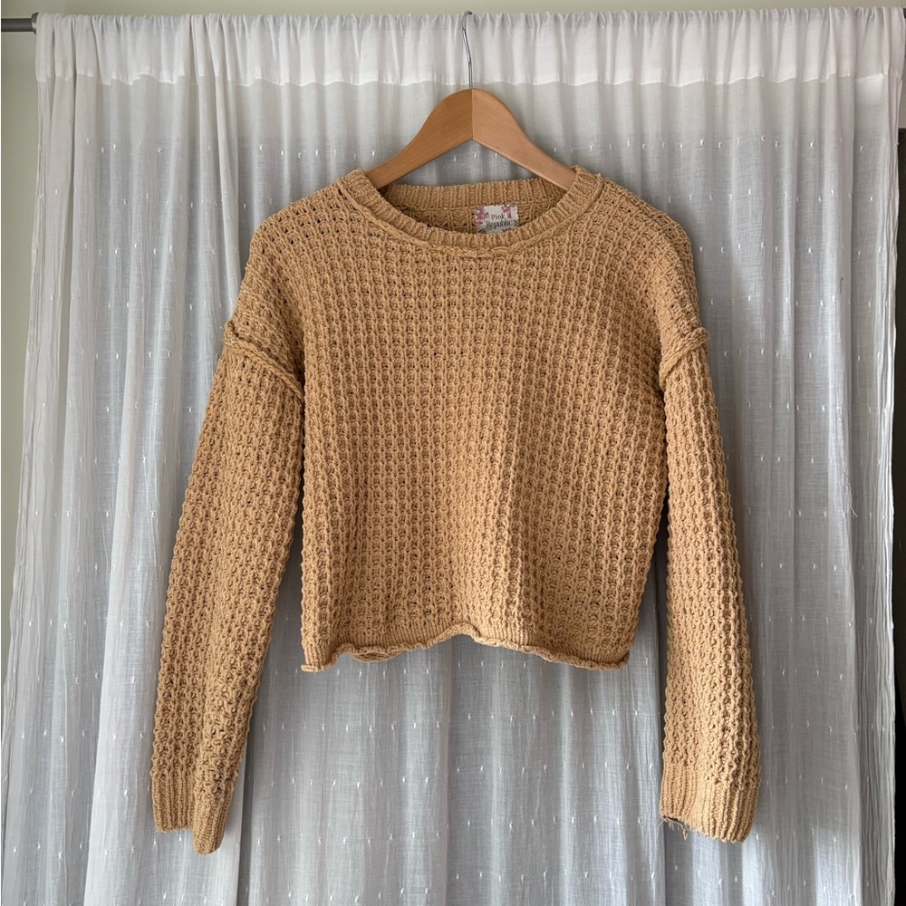 Pink Republic Warm Tan Knit Sweater